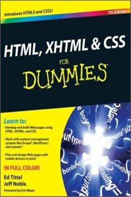 HTML, XHTML & CSS For Dummies, 7E - MPHOnline.com