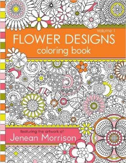 Flower Designs Coloring Book - MPHOnline.com