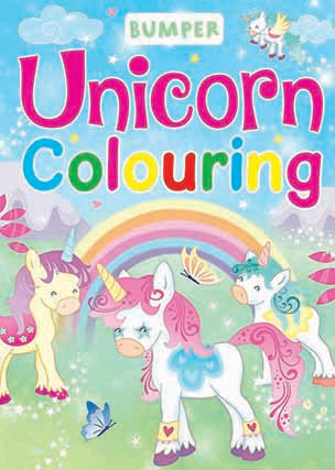 Bumper Unicorn Colouring - MPHOnline.com