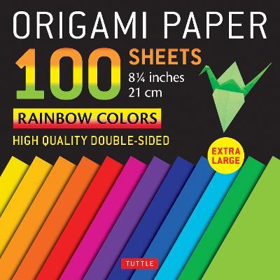 Origami Paper 100 sheets Rainbow Colors 8 1/4" - MPHOnline.com