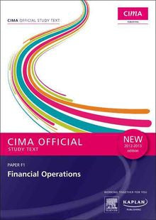 Cima 2012-13 (T) F1 Financial Operations - MPHOnline.com