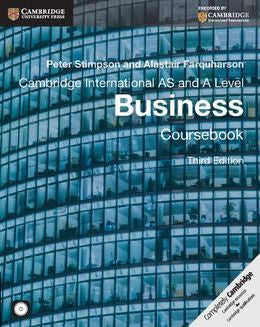 Cambridge International AS & A Level Business Studies Coursebook 3E with CD - MPHOnline.com