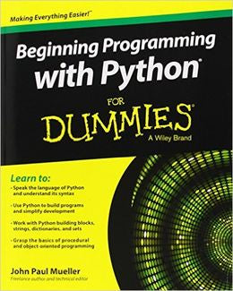 Beginning Programming With Python For Dummies - MPHOnline.com