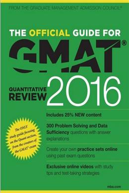 The Official Guide for GMAT Quantitative Review 2016 with Online Question Bank and Exclusive Video - MPHOnline.com