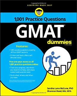 1,001 GMAT Practice Questions For Dummies - MPHOnline.com