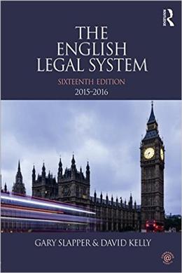 The English Legal System: 2015-2016, 16E - MPHOnline.com