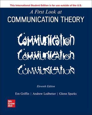 ISE A First Look At Communication Theory - MPHOnline.com