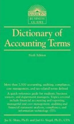 Dictionary of Accounting Terms, 6E - MPHOnline.com