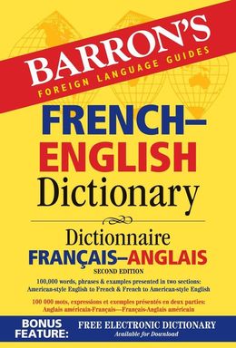 Barron`s French-English Dictionary, 2nd Ed. - MPHOnline.com