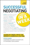 Teach Yourself In a Week: Successful Negotiating - MPHOnline.com