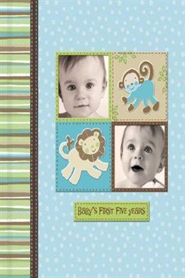 Keepsake Book & Box Baby First Five Years Blue