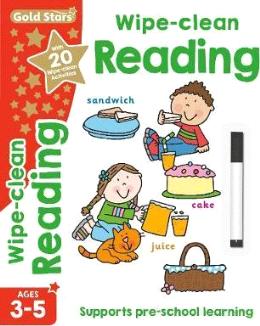 Gold Stars Wipe-Clean Reading Ages 3-5 - MPHOnline.com