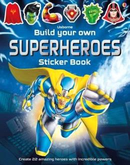 Usborne Build Your Own Superheroes Sticker Book - MPHOnline.com