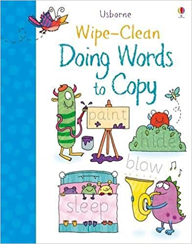 Usborne Wipe-Clean Doing Words To Copy - MPHOnline.com