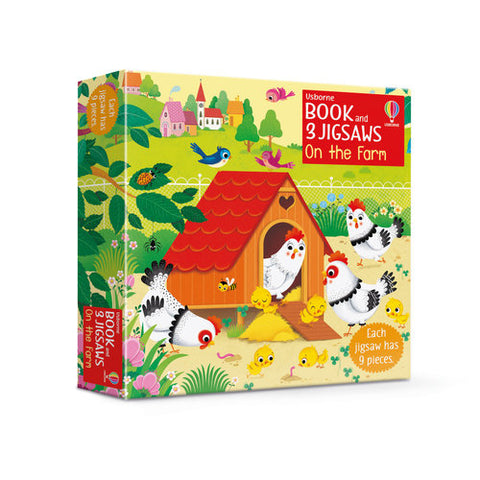 Usborne Book and 3 Jigsaws: Farm - MPHOnline.com