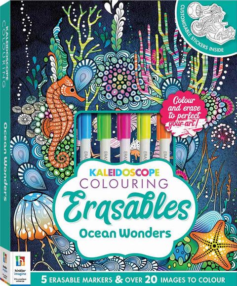 Kaleidoscope Colouring Erasables: Ocean Wonders - MPHOnline.com