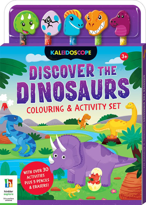 Discover the Dinosaurs Colouring & Activity Set - MPHOnline.com