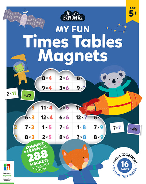 Junior Explorers Magnetic Books: Times Tables - MPHOnline.com