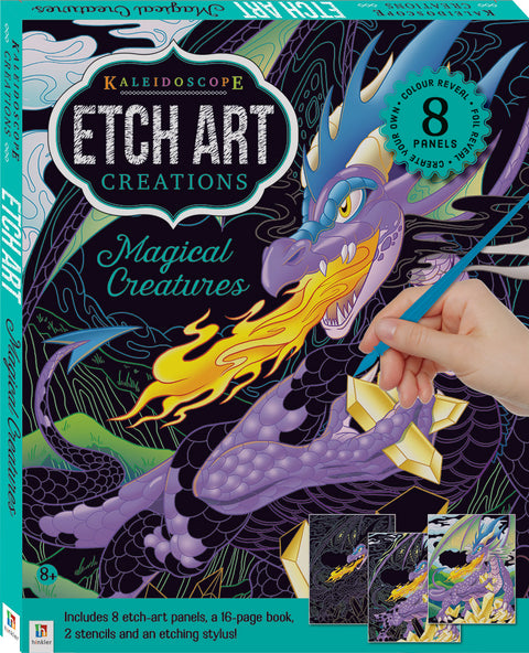 Kaleidoscope Etch Art Mini Kit: Magical Creatures - MPHOnline.com