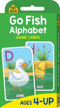 School Zone: Go Fish Alphabet Game Cards Ages 4-UP - MPHOnline.com