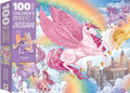 100 Piece Children’s Sparkly Jigsaw Unicorn Kingdom - MPHOnline.com