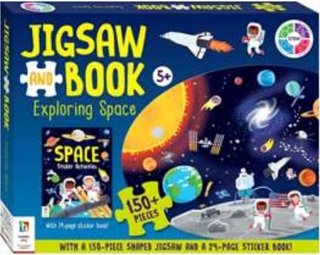 Book And Jigsaw: Exploring Space - MPHOnline.com