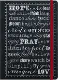 Hope, Pray, Love Inspirational Chalkboard Message [Journal] - MPHOnline.com