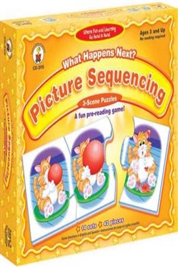 What Happens Next? Picture Sequencing Board Game: 3-scene puzzles - MPHOnline.com