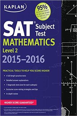Kaplan SAT Subject Test Mathematics Level 2 2015-2016 (Kaplan Test Prep), 2E - MPHOnline.com