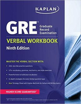 GRE Verbal Workbook, 9E - MPHOnline.com