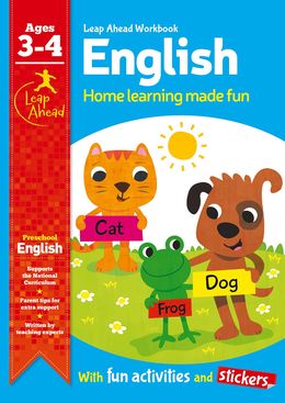 Leap Ahead Workbook English Ages 3-4 - MPHOnline.com