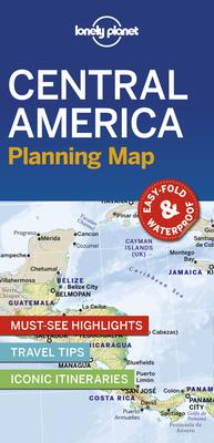 Lonely Planet Central America Planning Map - MPHOnline.com