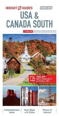 Insight Guides Travel Map USA & Canada South - MPHOnline.com