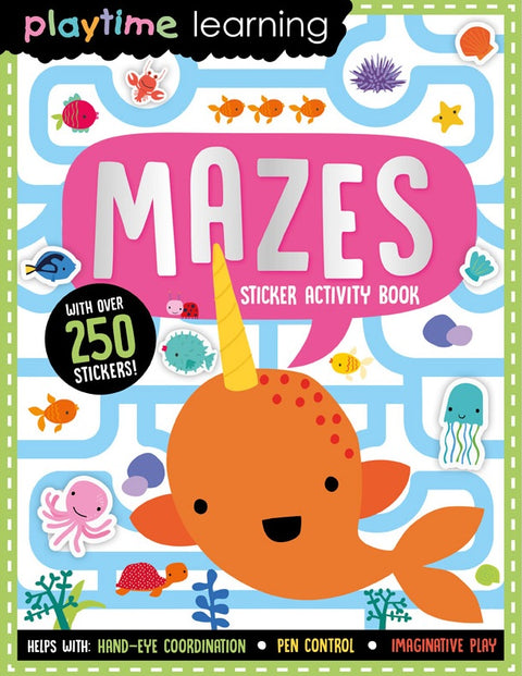 Playtime Learning Mazes Sticker Activity Book - MPHOnline.com