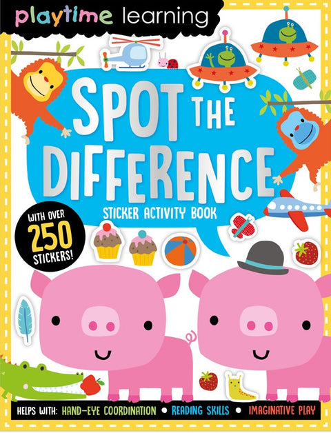 Playtime Learning Spot the Difference Sticker Activity Book - MPHOnline.com