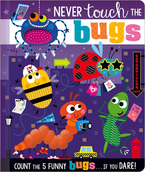 Never Touch The Bugs Cased Board Book With 5 Silicone Shapes - MPHOnline.com