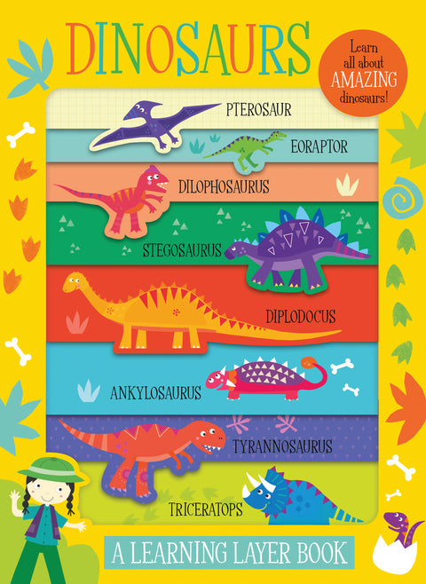 Learning Layer Board Book - Dinosaurs - MPHOnline.com