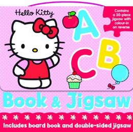 Hello Kitty Jigsaw Book and Puzzle: ABC (Book & Floor Jigsaw Puzzle) - MPHOnline.com