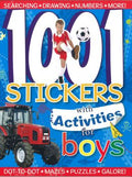 1001 Stickers with Activities For Boys - MPHOnline.com