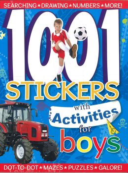 1001 Stickers with Activities For Boys - MPHOnline.com