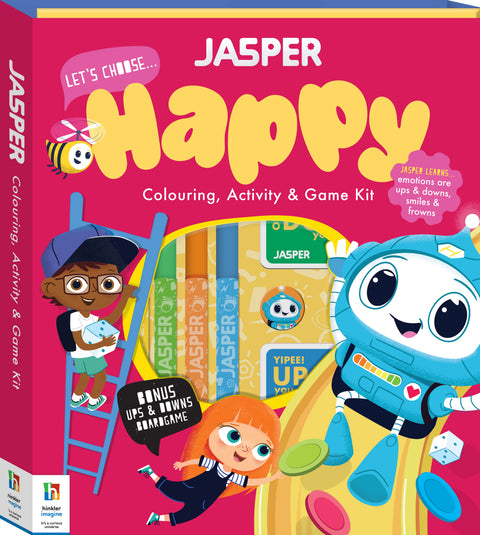 Jasper Let's Choose Happy: Colouring, Activity & Game Kit - MPHOnline.com