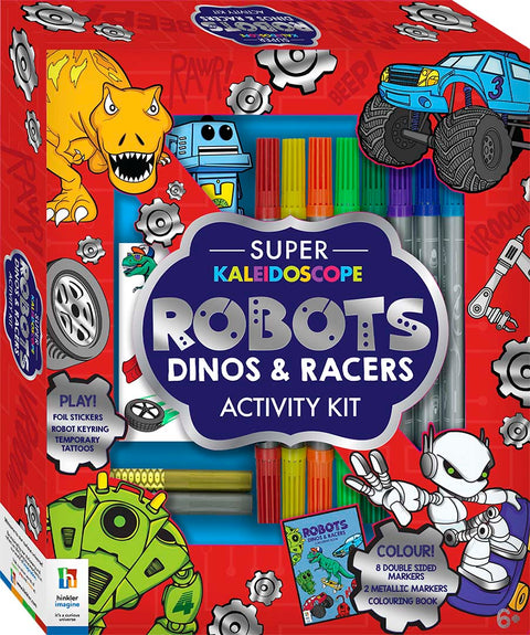 Super Kaleidoscope Activity Kit: Robots, Dinos and Racers - MPHOnline.com