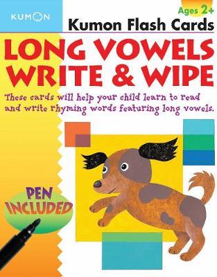 Kumon Flash Card Long Vowels Write & Wipe! Ages 2+ - MPHOnline.com