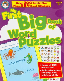 MY FIRST BIG BOOK OF WORD PUZZLES - MPHOnline.com
