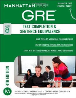 GRE Strategy Guide, 4th Edition: Text Completion & Sentence Equivalence - MPHOnline.com