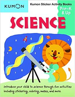 Kumon Science Sticker Activity Book Pre-K & Up - MPHOnline.com