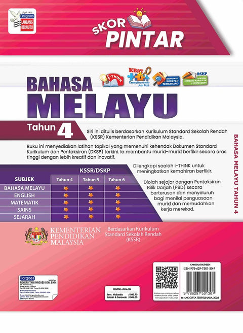 Skor Pintar Bahasa Melayu Tahun 4 - MPHOnline.com