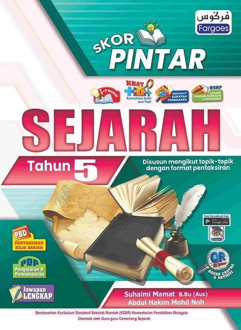 Skor Pintar Sejarah Tahun 5 DwiBahasa - MPHOnline.com