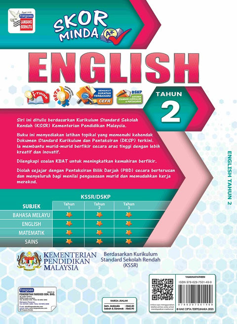 Skor Minda English (CEFR) Year 2 - MPHOnline.com