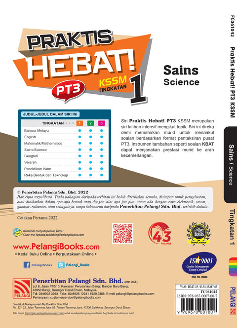 PRAKTIS HEBAT! PT3 2022 Sains Tingkatan 1 - MPHOnline.com